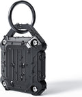- Waterproof Airtag Keychain Holder Case,Screw Full Cover Compatible with Apple Air Tag Tracker Key Ring (Black 1Pack)