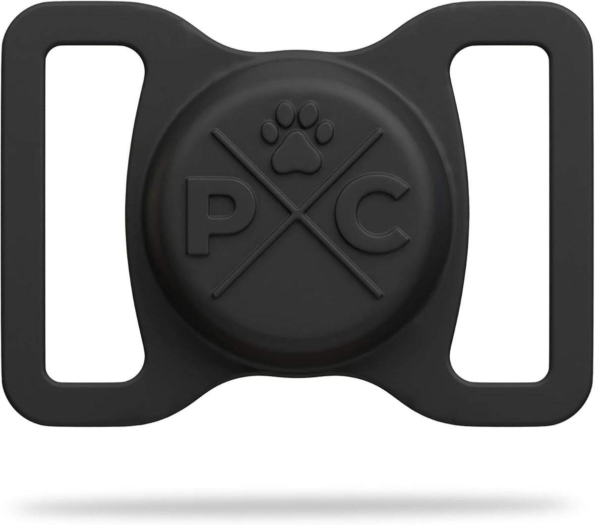 Compatible with Airtag Dog Collar Holder | Durable Protective Case to Help Track Your Pup | for Dog & Cat Collars - Black 1.5In