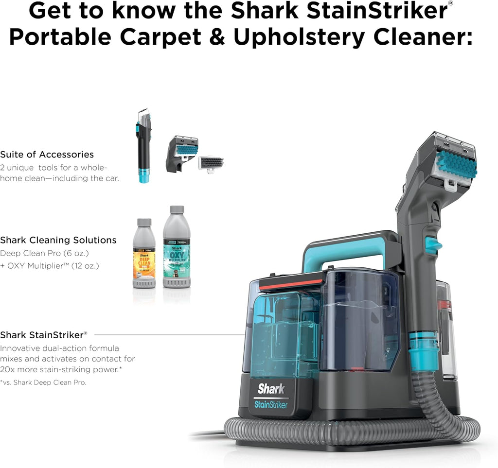 Shark Stainstriker Portable Spot & Stain Cleaner, 2 Tools, PX221BRN