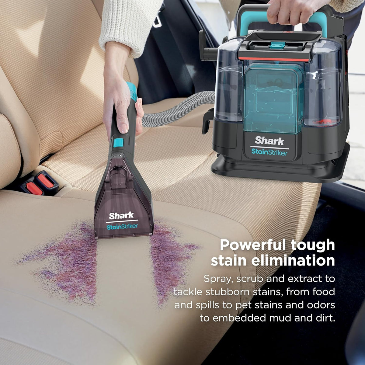 Shark Stainstriker Portable Spot & Stain Cleaner, 2 Tools, PX221BRN