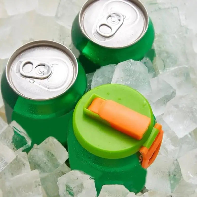 4X Silicone Straw Soda Can Lid Reusable Can Lid Leak Proof Snap on Seal Lid