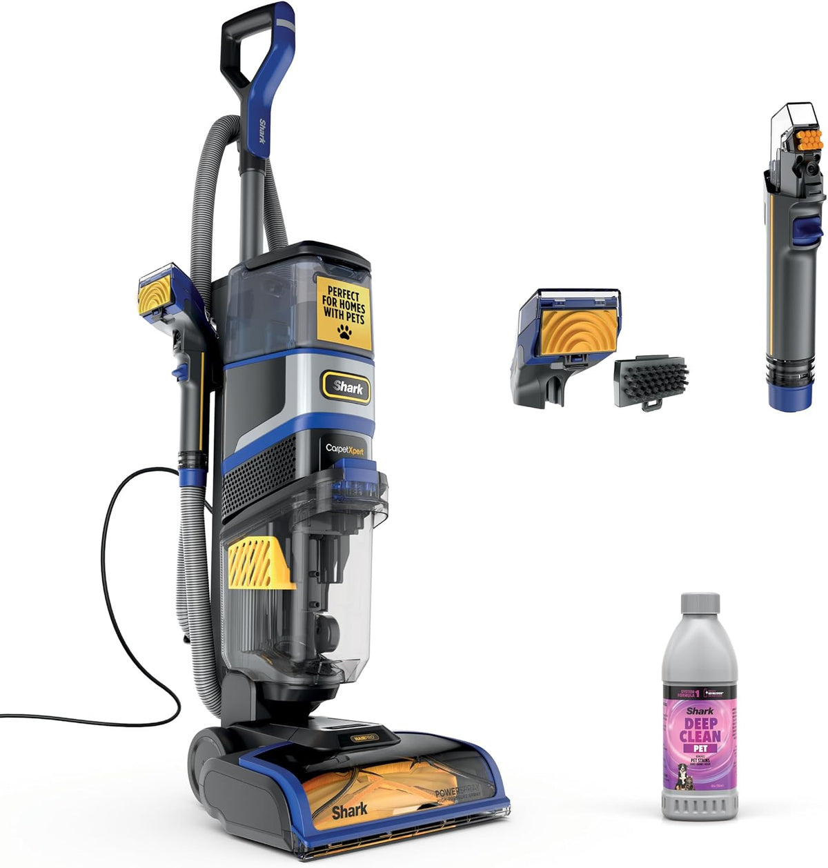 Shark Carpetxpert Hairpro Carpet & Built-In Stain Cleaner, 2 Tools EX251BRN