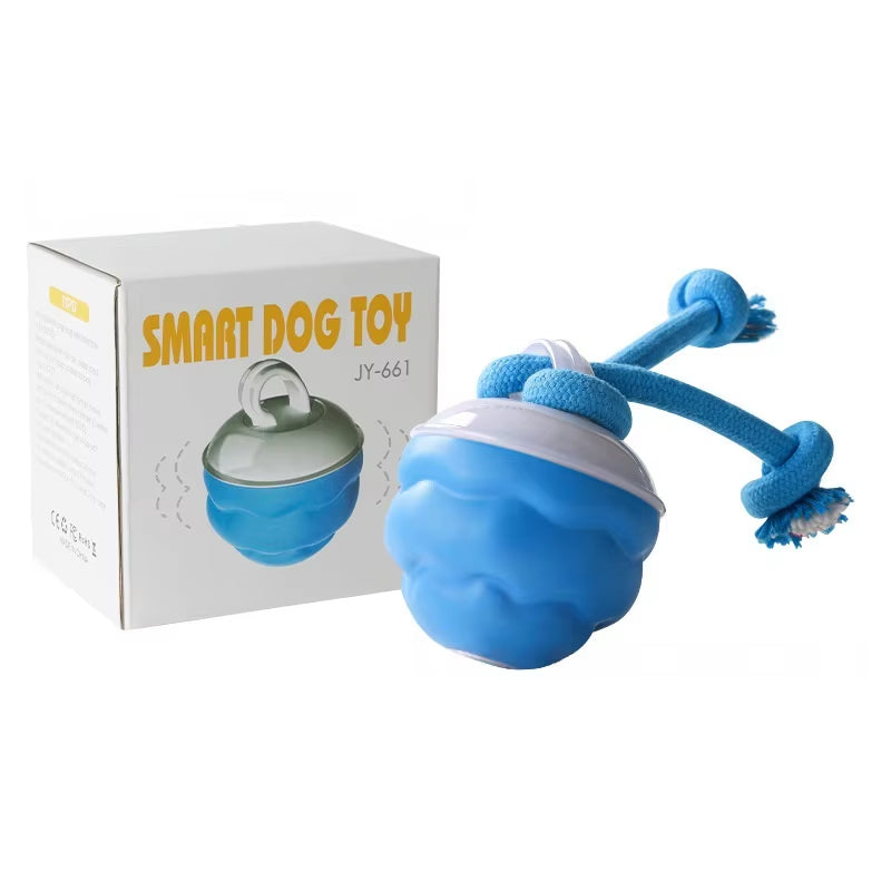 Interactive Electronic Dog Toy Ball with Automatic Movement and Bouncing Features, USB Rechargeable, Ideal for Puppies and Chewing Activities