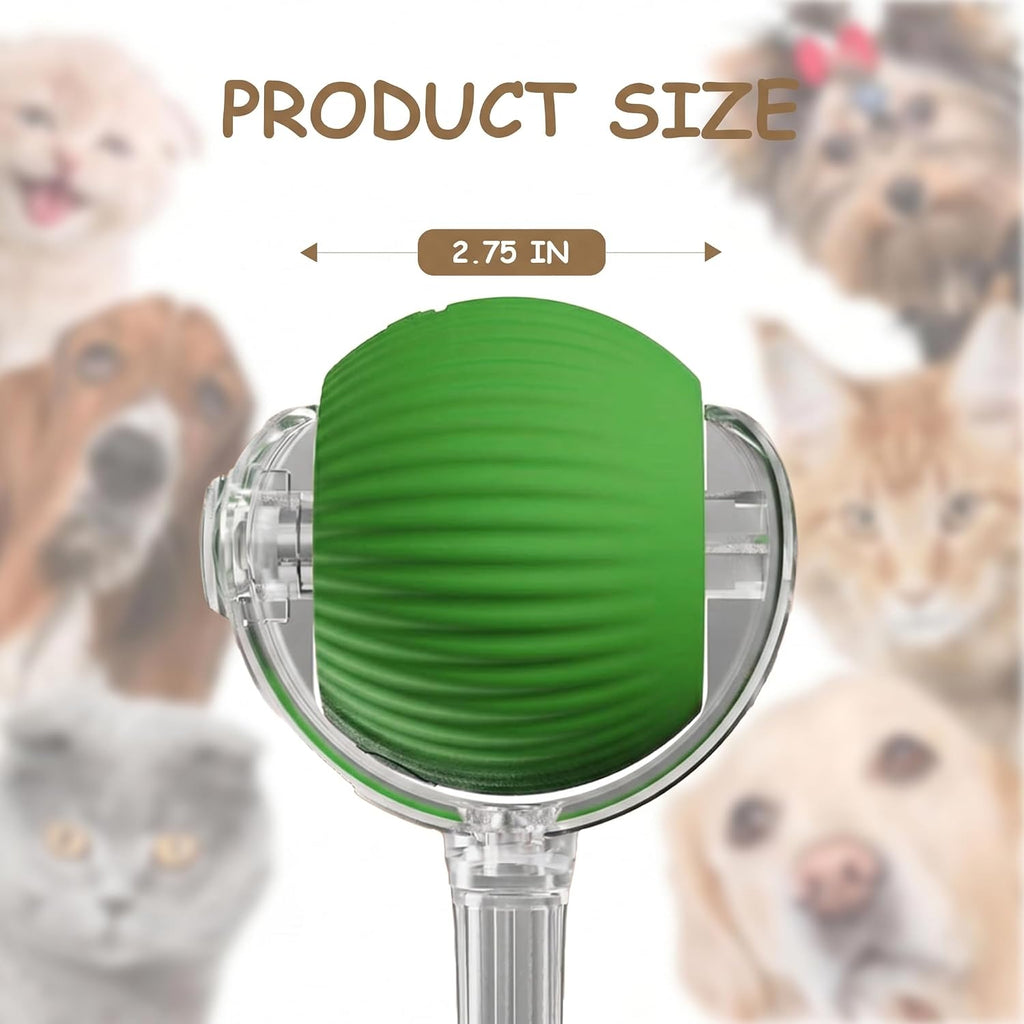Interactive Cat Toy Automatic Moving Ball, Indoor Cats, Rechargeable, Green