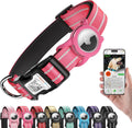 Airtag Dog Collar for Large Dogs, Reflective Dog Collar with Airtag Holder